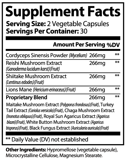 Super Mushroom Complex 10 X